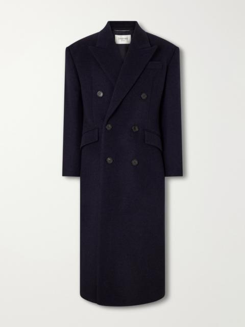 SAINT LAURENT Double-Breasted Wool-Blend Coat
