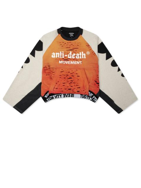 RRR123 AMOR ROSE CREWNECK - ORANGE