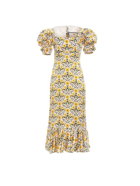 Agua by Agua Bendita Mango Mimosa Midi Dress