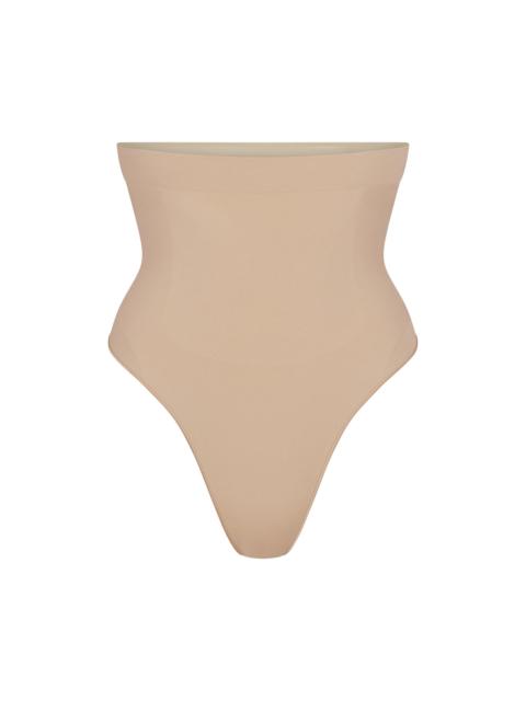 SKIMS Women's Seamless Sculpt High-Waisted Thong - Clay