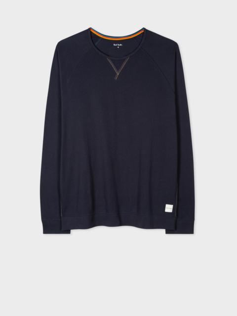 Paul Smith Navy Jersey Cotton Long-Sleeve Lounge Top