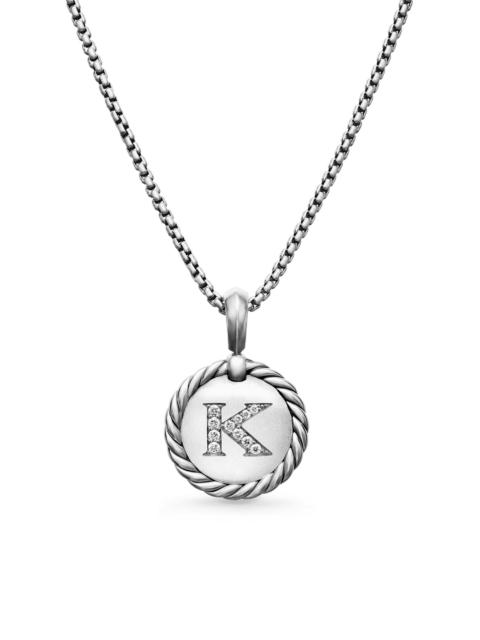 DAVID YURMAN Women's Initial Charm Necklace in Sterling Silver - Initial K