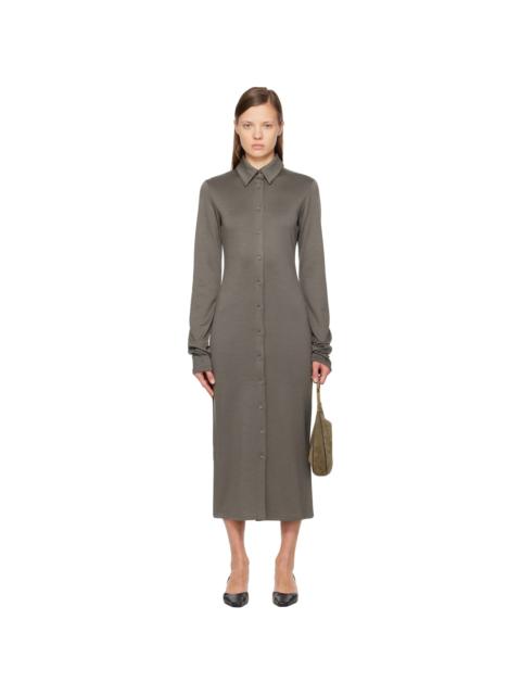 RIER Gray Polar Midi Dress