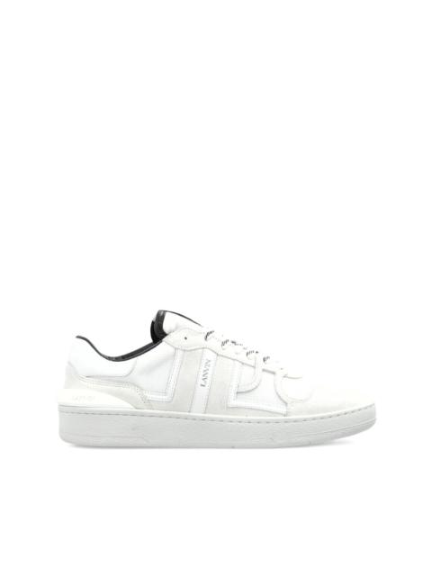 Lanvin logo lettering panelled sneakers