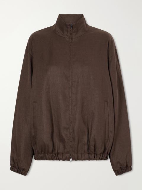 ssstein Gathered Linen Jacket