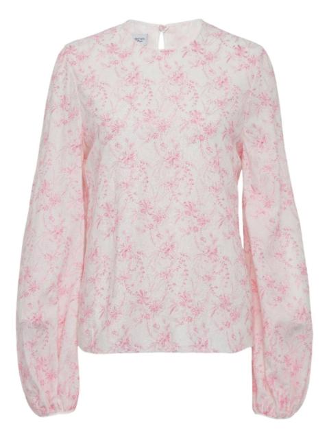 GIAMBATTISTA VALLI printed long-sleeve blouse