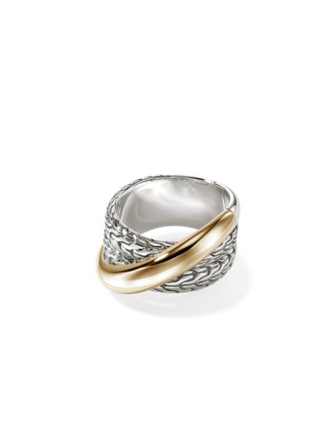 JOHN HARDY JH Essential Crossover Ring, Gold, Sterling Silver