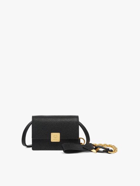 MCM Aren AirPods Pro Charm in Calfskin with Chain Strap
