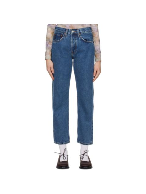 RE/DONE Blue Stove Pipe Jeans