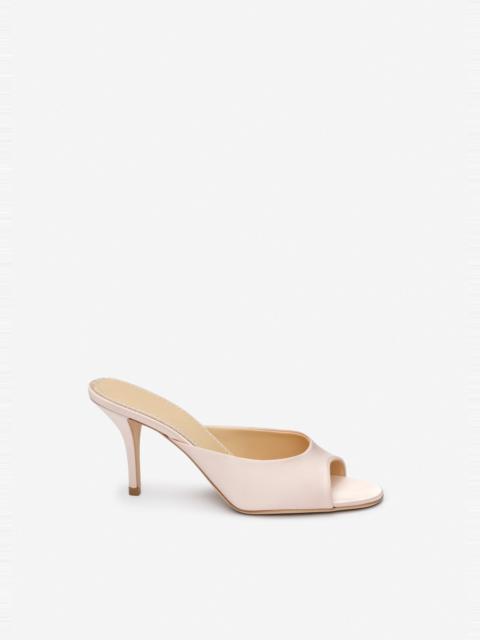 MAGDA BUTRYM Satin pointed-toe mules in pink