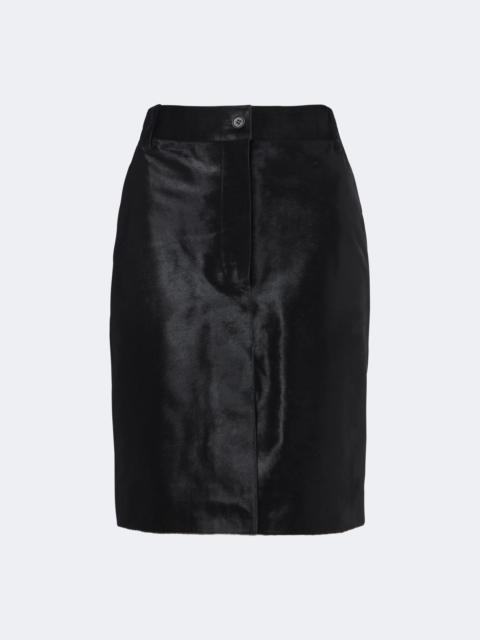 Loulou de Saison Debi calf hair midi skirt