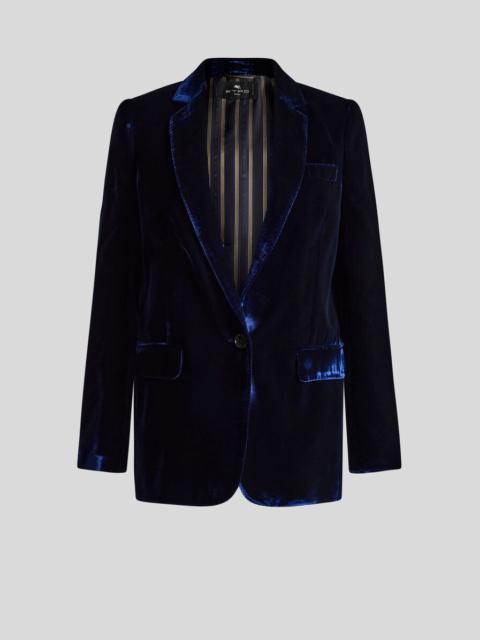 Etro SINGLE-BREASTED VELVET JACKET