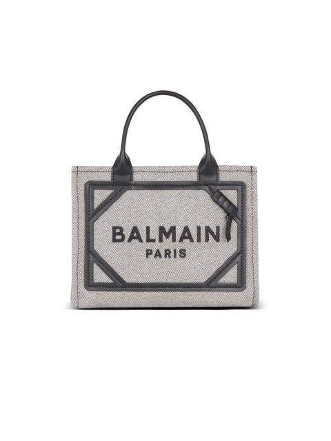 Balmain B-Army canvas and leather tote