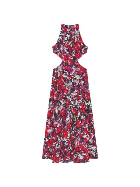 Givenchy cut-out floral maxi dress