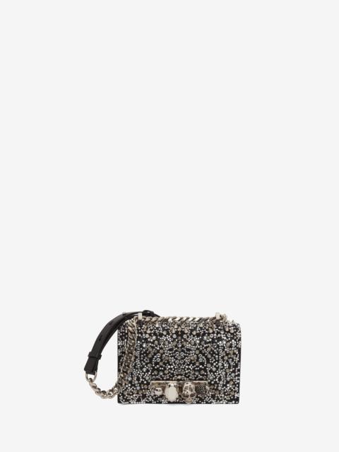 Alexander McQueen 여성 크리스탈 - Embellished 미니 보석 Satchel 에 검정