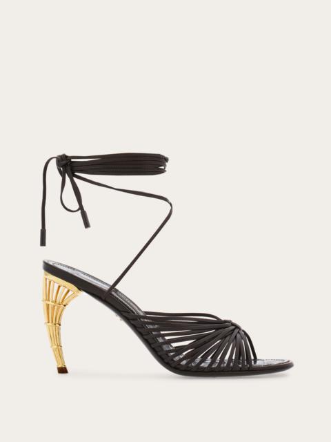 FERRAGAMO Cage heel sandal