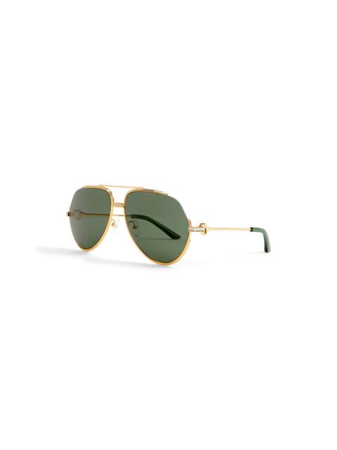 CASABLANCA Green & Gold The Albán Sunglasses