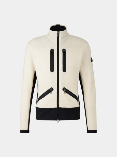 BOGNER Midlayer Curtis in Off-white/black