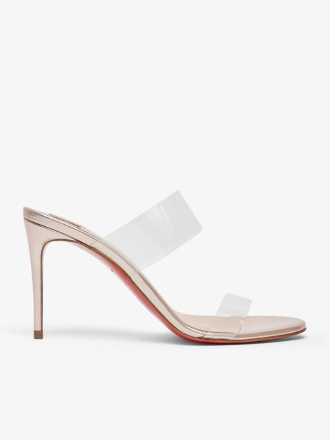 Christian Louboutin Just Nothing 85 metallic mules