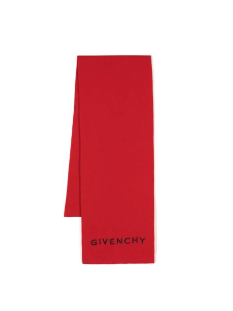 Givenchy 4G-motif logo-embroidered scarf