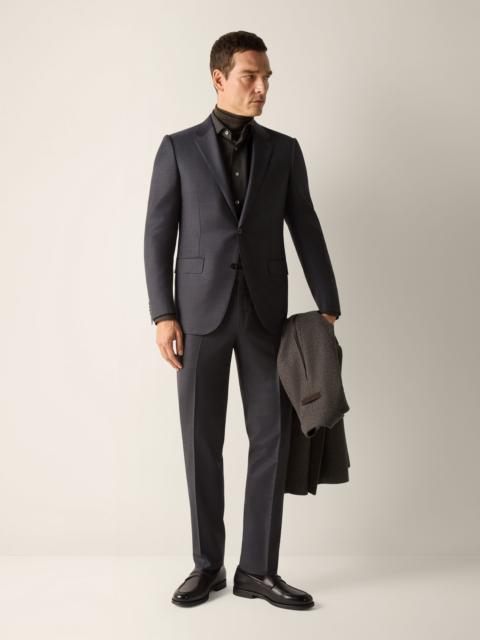 ZEGNA DARK GREY TROFEO SELECTION WOOL SUIT