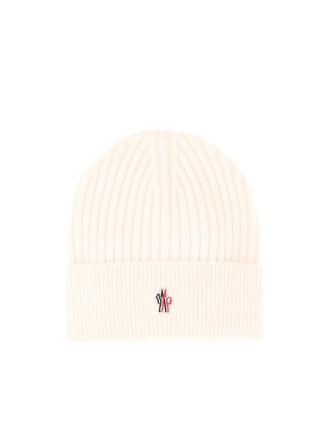 Moncler Grenoble logo-embroidered ribbed beanie hat