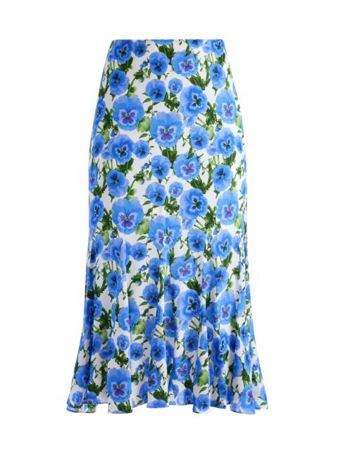 Alice + Olivia JACQUELINE MIDI GODET SKIRT