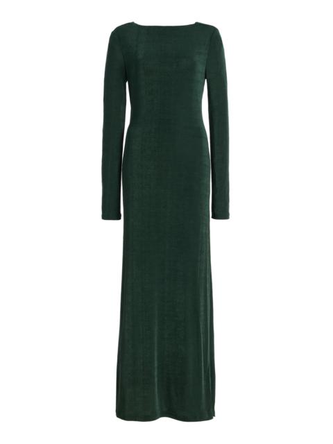 SIGNIFICANT OTHER Luna Draped Jersey Open-Back Maxi Dress
