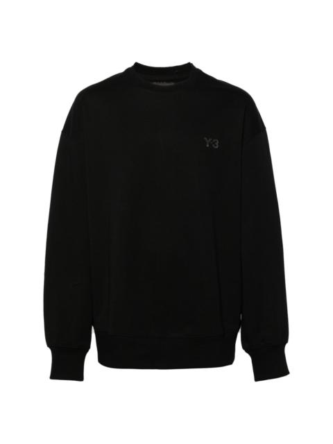 Y-3 logo-appliquÃ© drop-shoulder sweatshirt