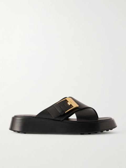 Tod's Buckled Leather Sandals