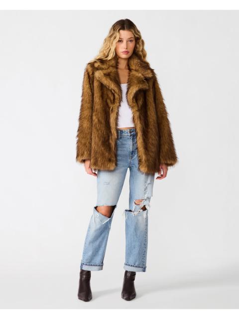 STEVE MADDEN KINDRA COAT ANTELOPE
