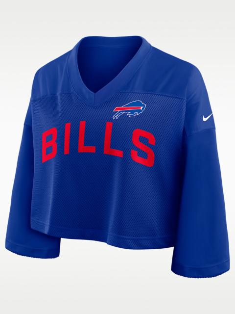 Nike Buffalo Bills Wide Receiver Jersey Fashion Women's Nike Dri-FIT NFL Cropped Top