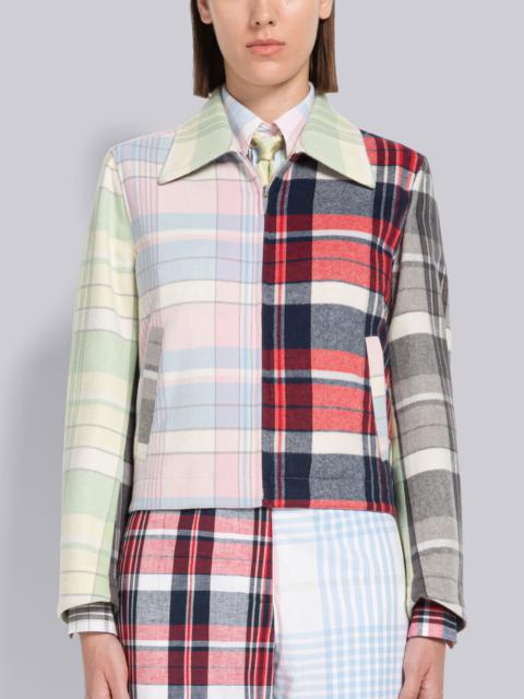 Thom Browne Fun-Mix Madras Cashmere Blouson Jacket