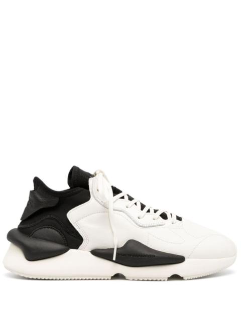 Y-3 leather lace-up sneakers