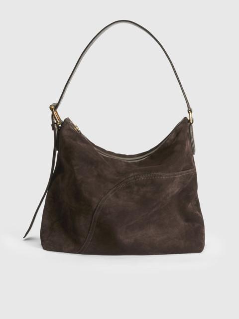 ATP ATELIER Bassano Walnut Suede/Leather Tote bag