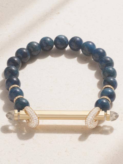 ANANYA Chakra 18-karat Gold Multi-stone Bracelet