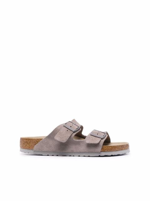 BIRKENSTOCK leather double-strap sandals