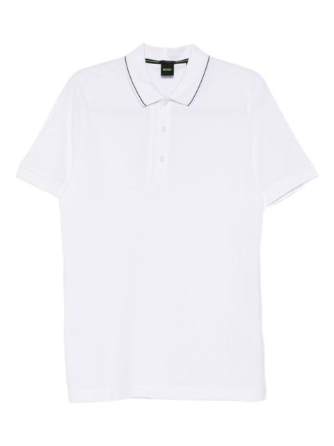 BOSS piped polo shirt