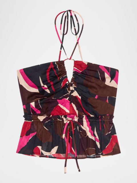 Rails Dulce Printed Halter Crop Top