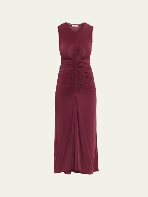 FFORME Gisela Sleeveless Ruched Jersey Dress