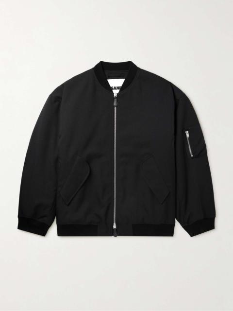 Jil Sander Padded Twill Bomber Jacket