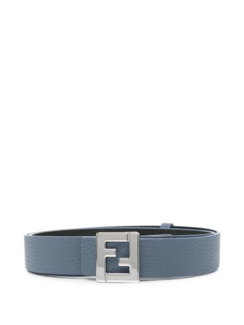 FENDI Fendi FF Buckle Grained Leather Belt