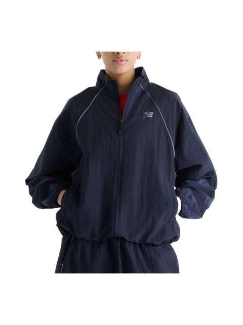 New Balance (WMNS) New Balance Newbalance Sport Legacy Jacket Asia Sizing 'Dark Blue' WJ6113KSDNT