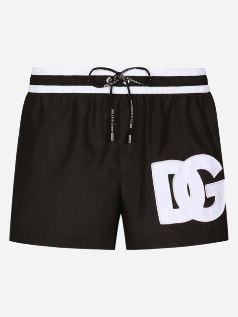 Dolce & Gabbana Short swim trunks with DG patch