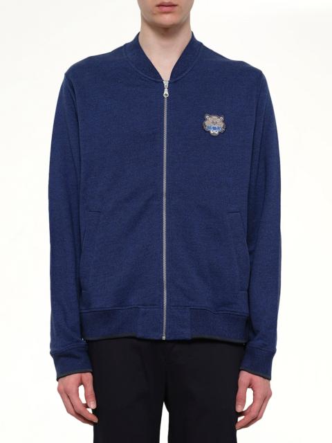 KENZO Tiger Zip Cardigan in Navy