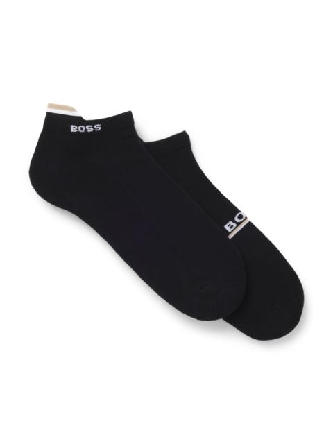 BOSS TWO-PACK OF LOGO SOCKS IN AN ANKLE LENGTH
