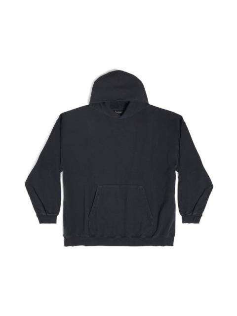 Women's Balenciaga Back Hoodie Large Fit in Black