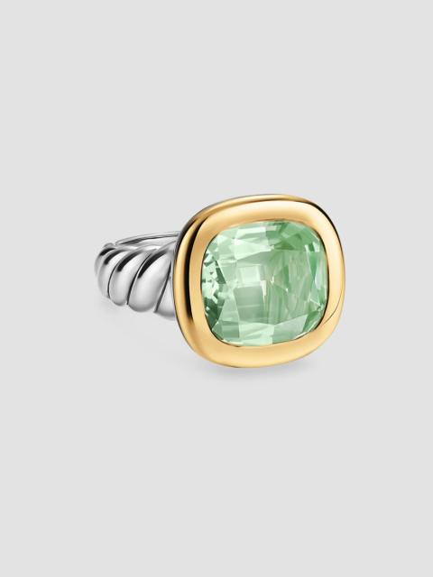 DAVID YURMAN Women's DY Mercer Color Stone Ring in Sterling Silver - New Prasiolite