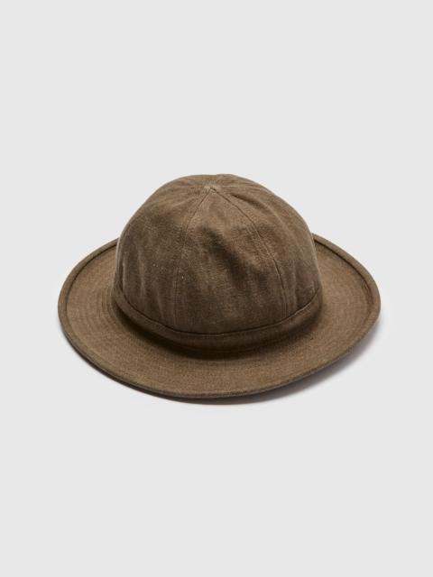 BEAMS PLUS MIL Hat in Brown Denim