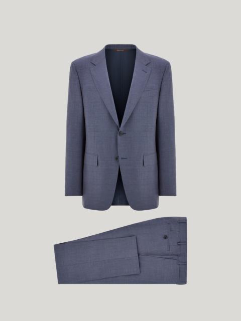 Canali LIGHT BLUE CANALI IMPECCABILE WOOL SINGLE-BREASTED REGULAR-FIT SUIT